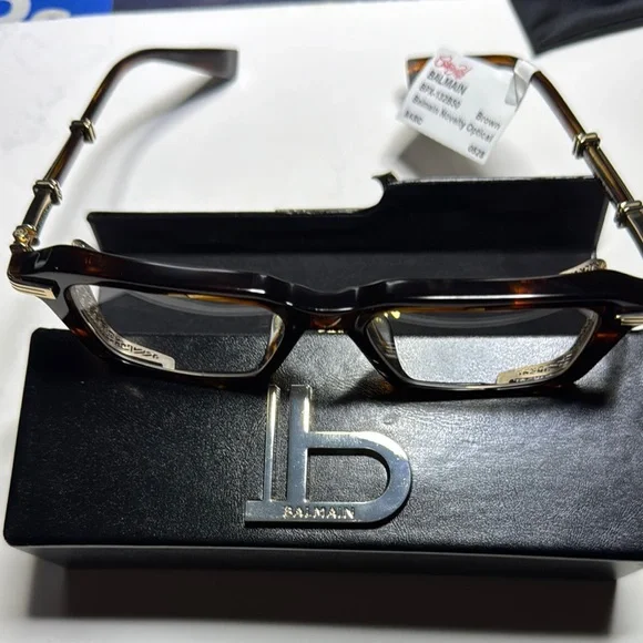 Balmain Tortoiseshell Frame Glasses - Picture 1 of 4